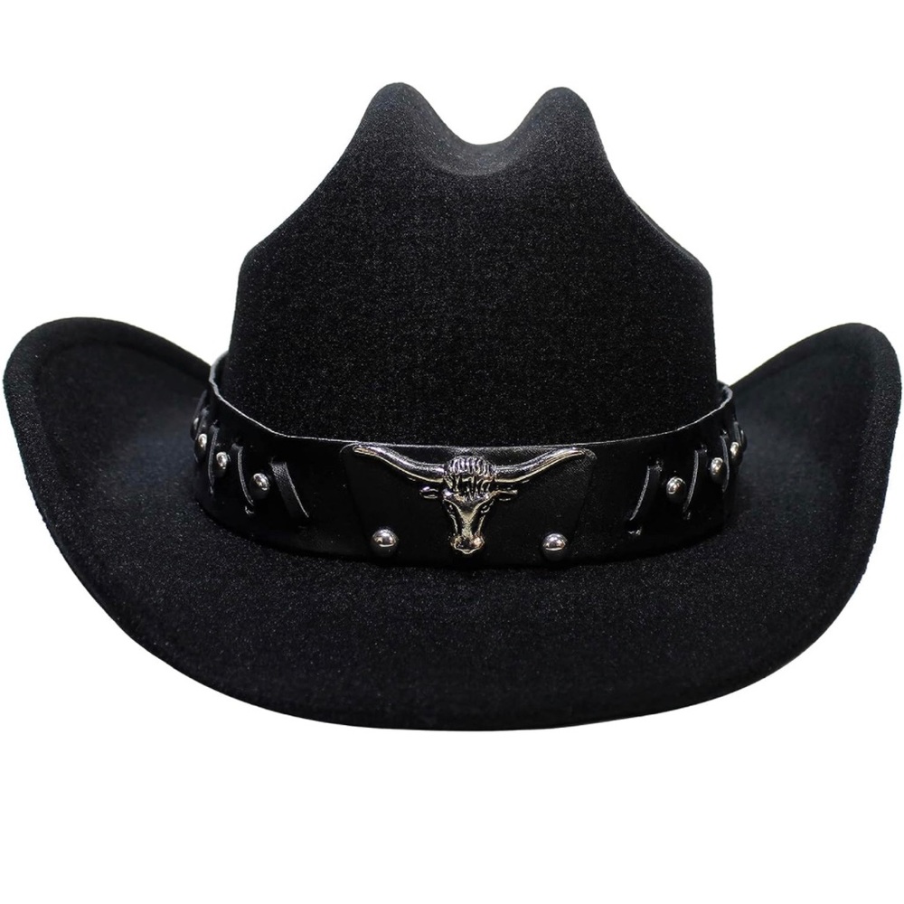 Black Embellished cowboy hat